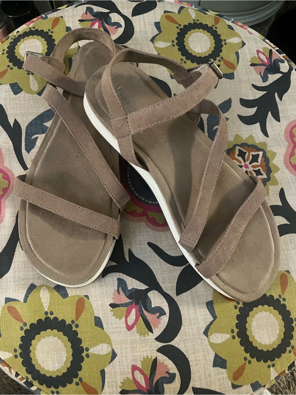 Koolaburra By UGG Taupe Suede Strappy Sandals